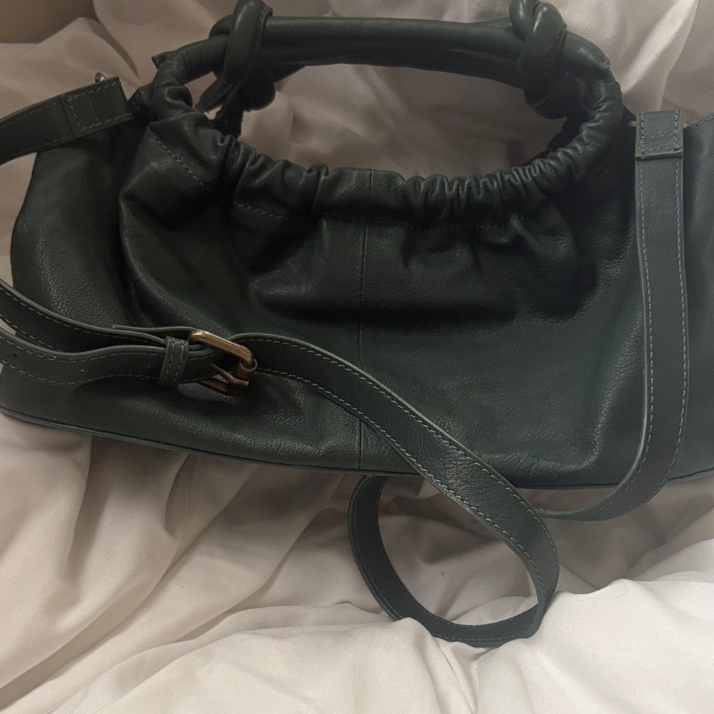 Free People Olive Green Shoulder Bag - Picture 2 of 9
